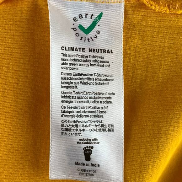 CONTINENTAL Size M Orange Navy Graphic Cotton Short Sleeve T-shirt - Picture 5 of 6